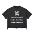 Snow Wash Raw-Hem Boxy T-shirt