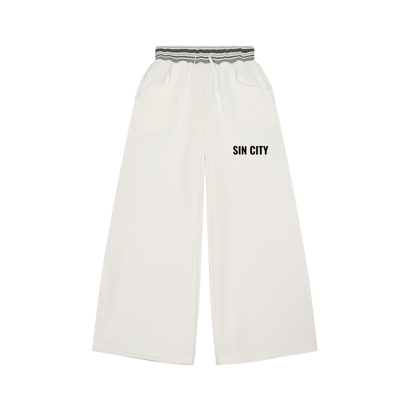 Sin City Striped Waist Wide Leg Pants
