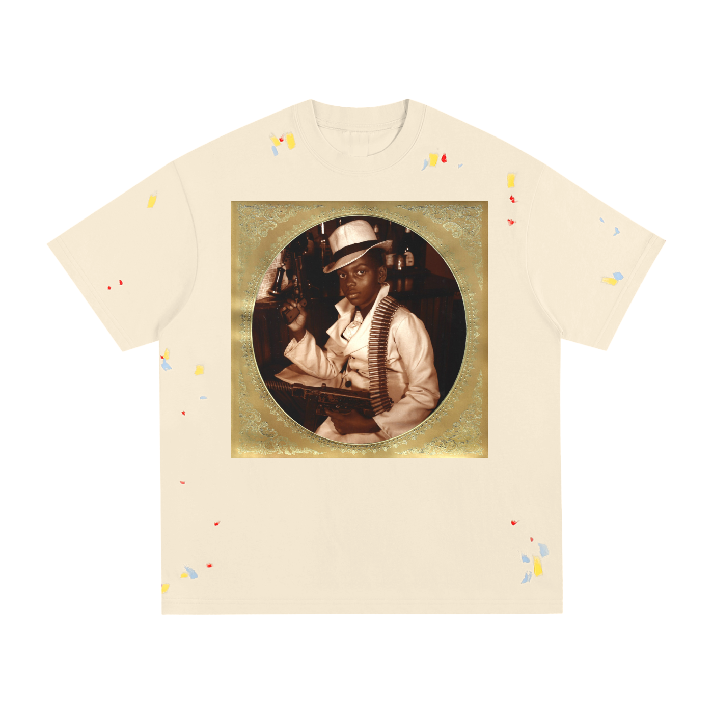 Play With Something Safe Album Paint Splatter T-Shirt