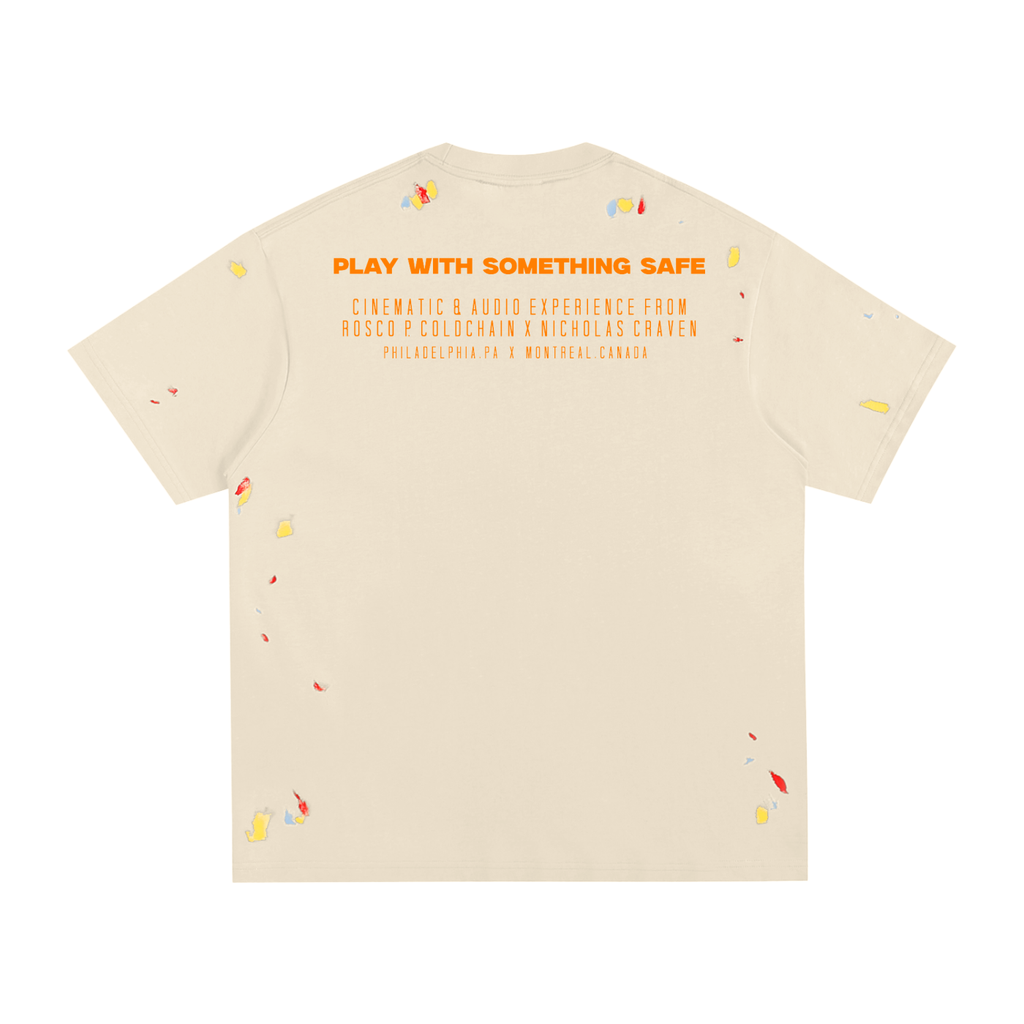 Play With Something Safe Album Paint Splatter T-Shirt