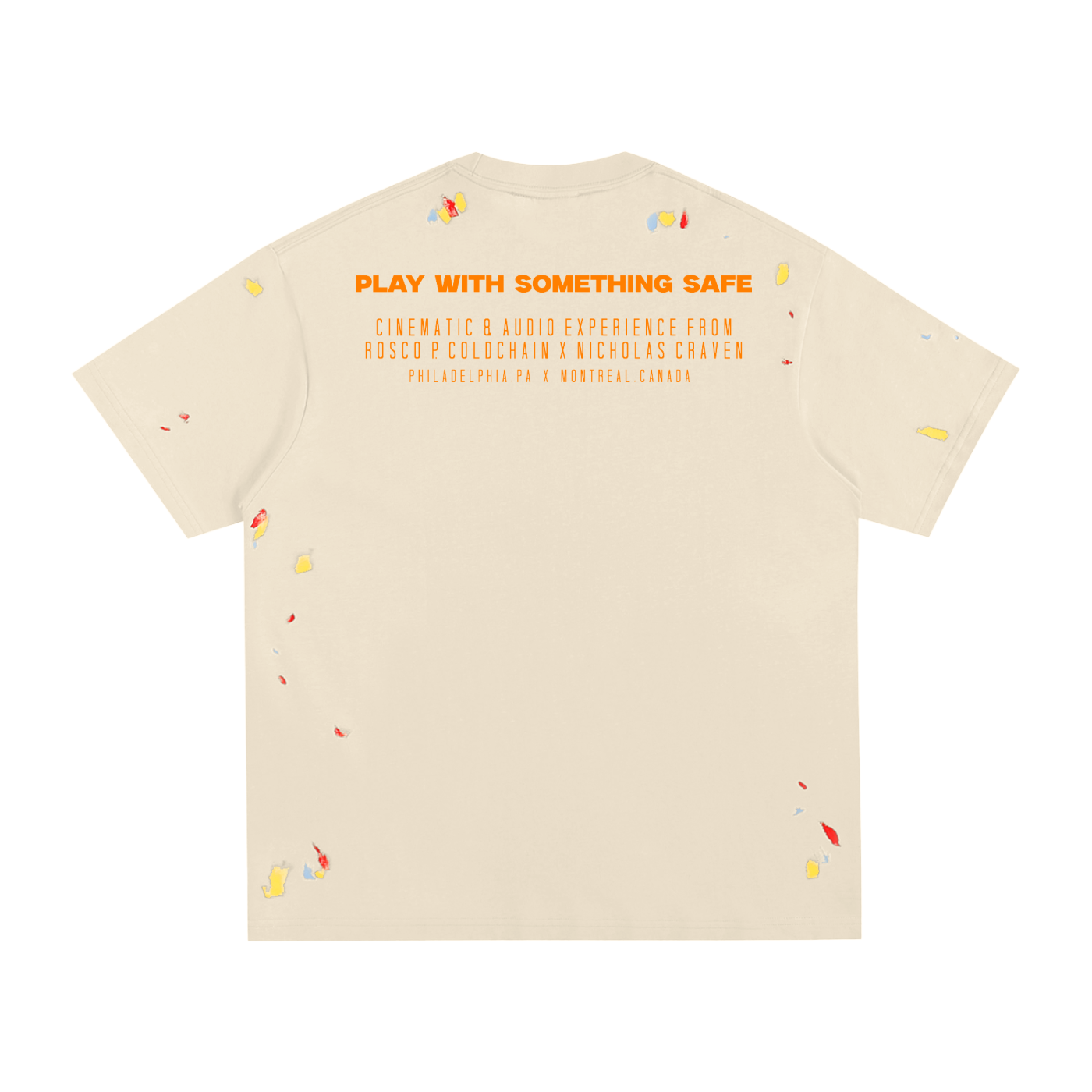 Play With Something Safe Album Paint Splatter T-Shirt