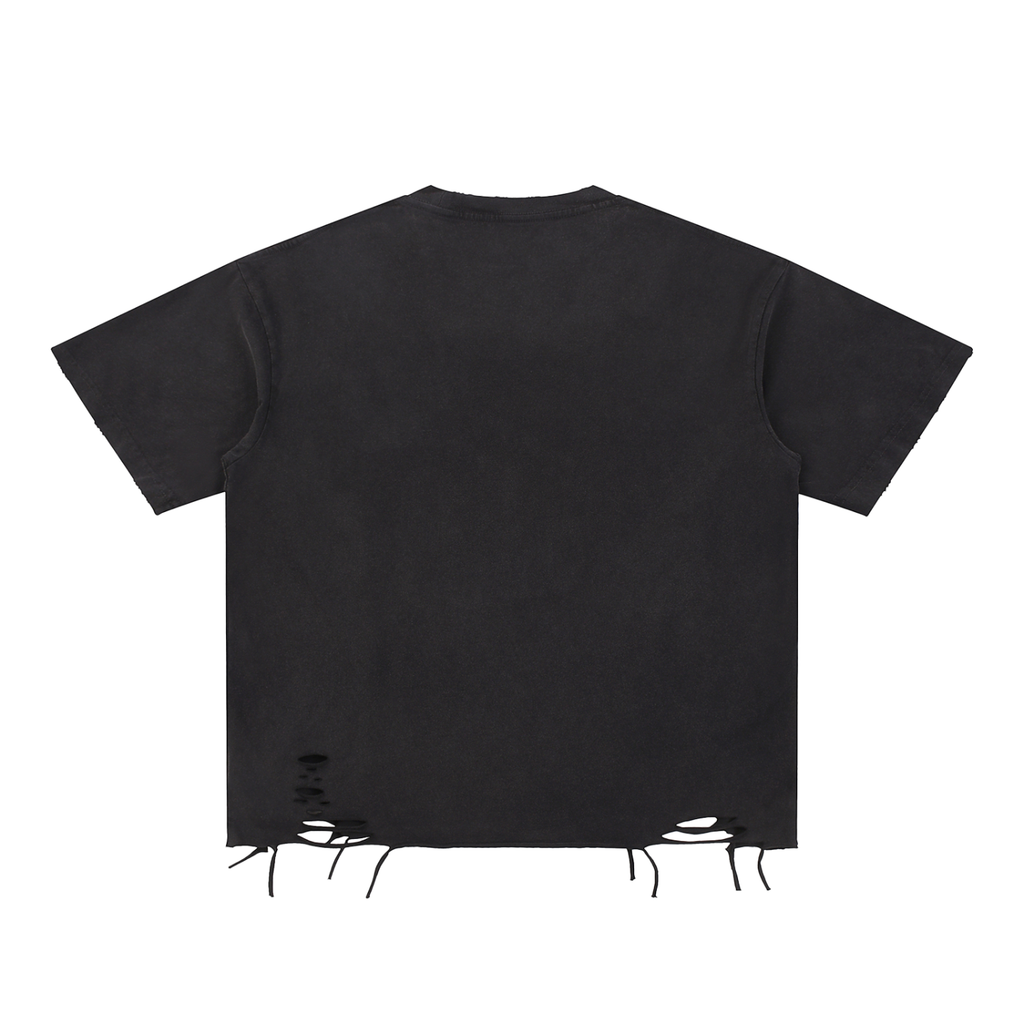 Sin City Snow Washed Raw-Hem T-Shirt