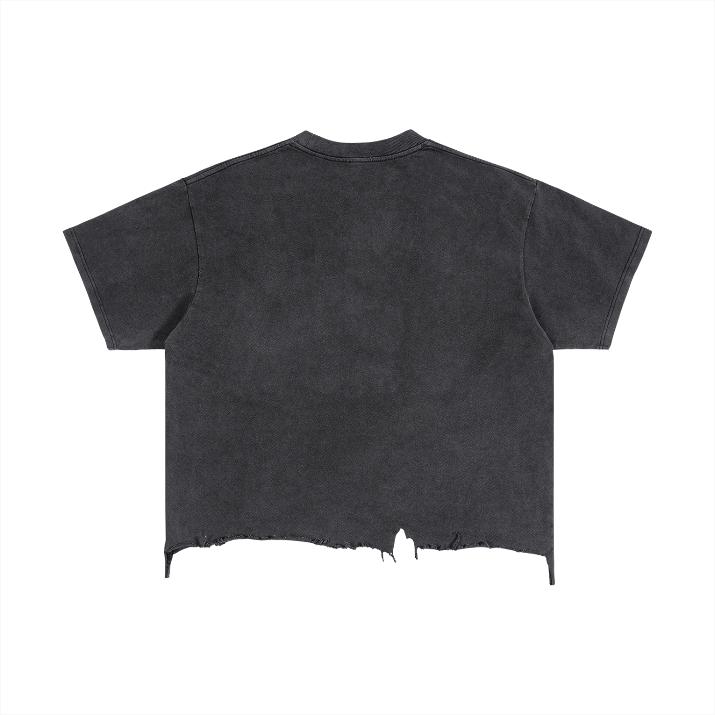 Play With Something Safe Vintage Wash Boxy Distressed Hem T-Shirt