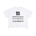 Play With Something Safe Vintage Wash Boxy Distressed Hem T-Shirt