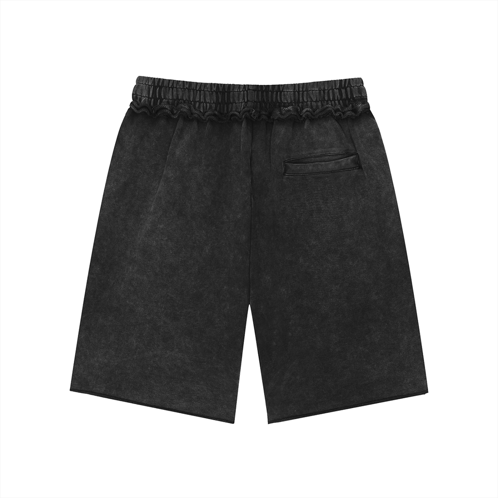 Sin City Mineral Wash Raw Edge Shorts