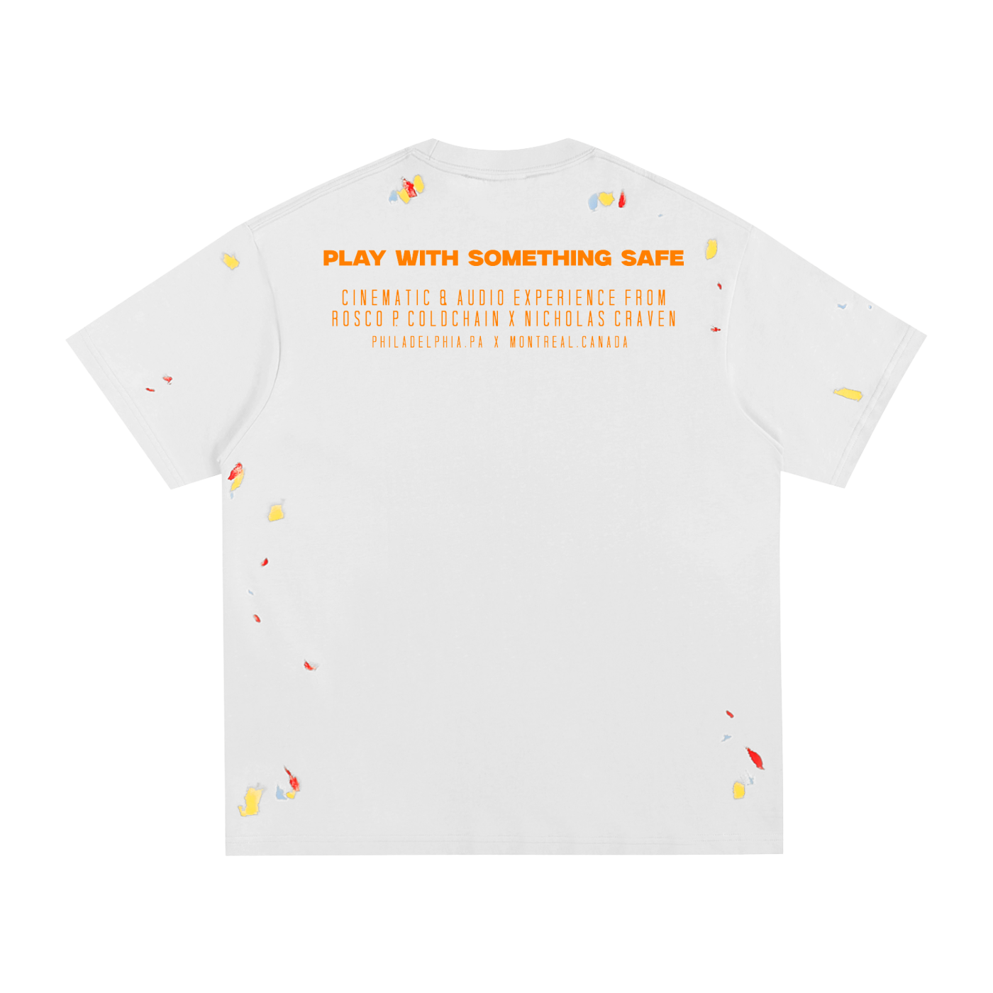 Play With Something Safe Album Paint Splatter T-Shirt