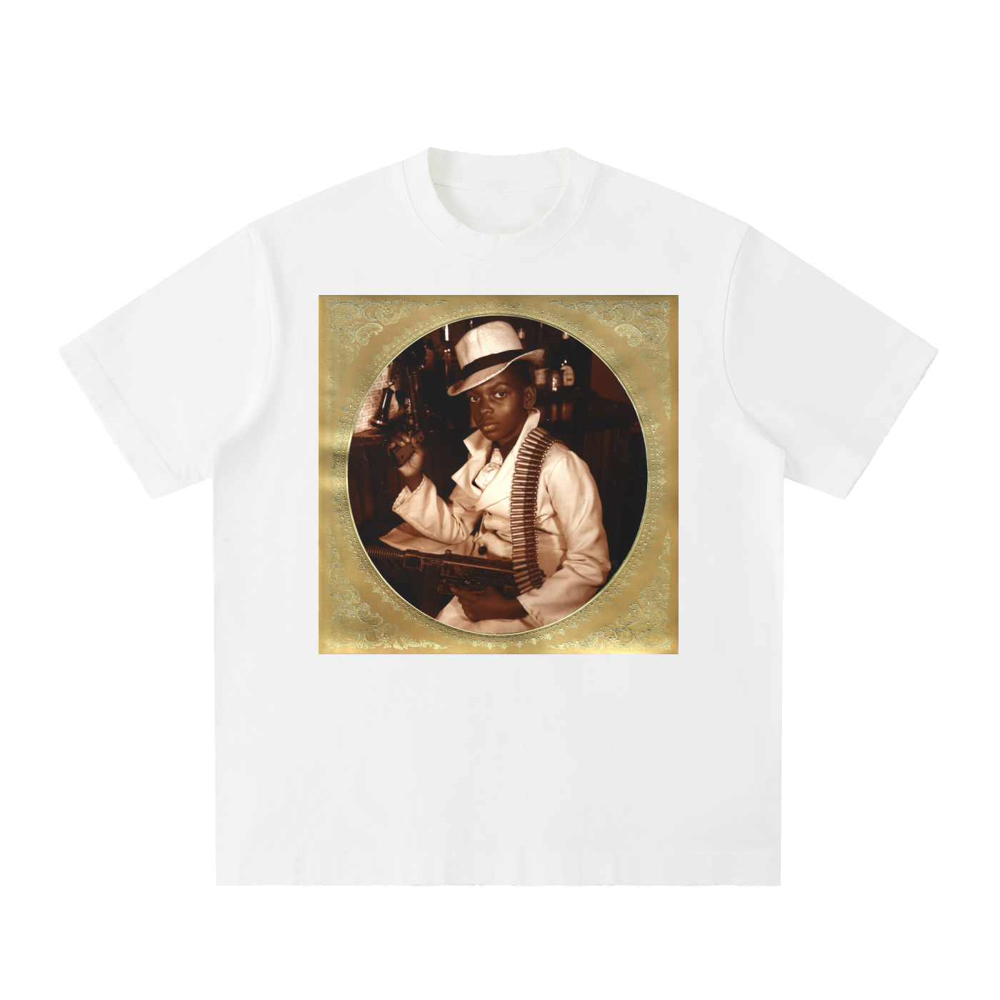 Heavyweight Vintage Washed Frayed T-Shirt