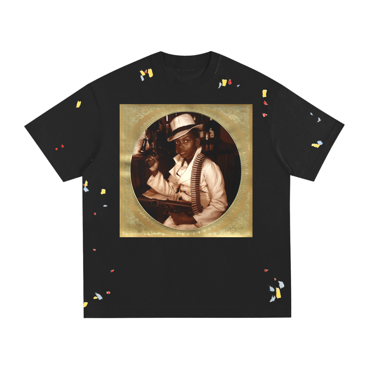 Play With Something Safe Album Paint Splatter T-Shirt