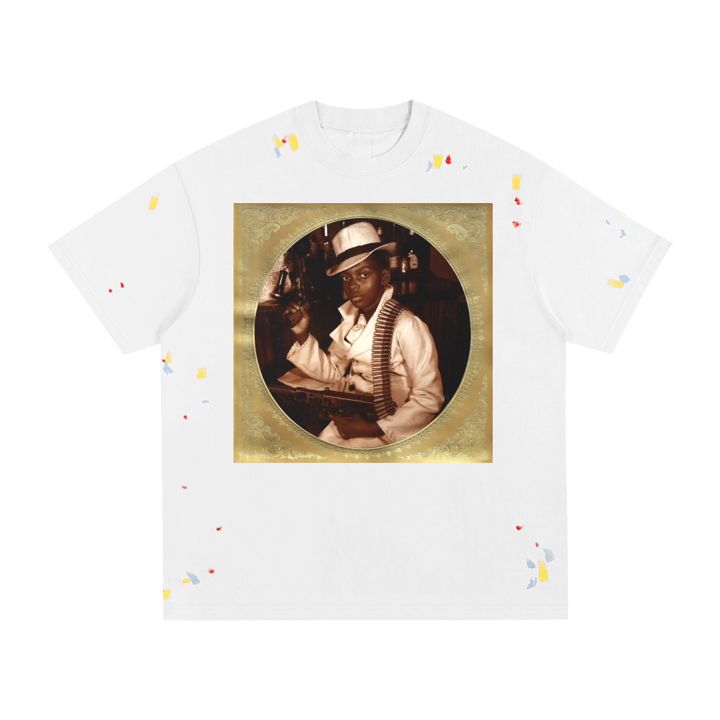 Play With Something Safe Album Paint Splatter T-Shirt